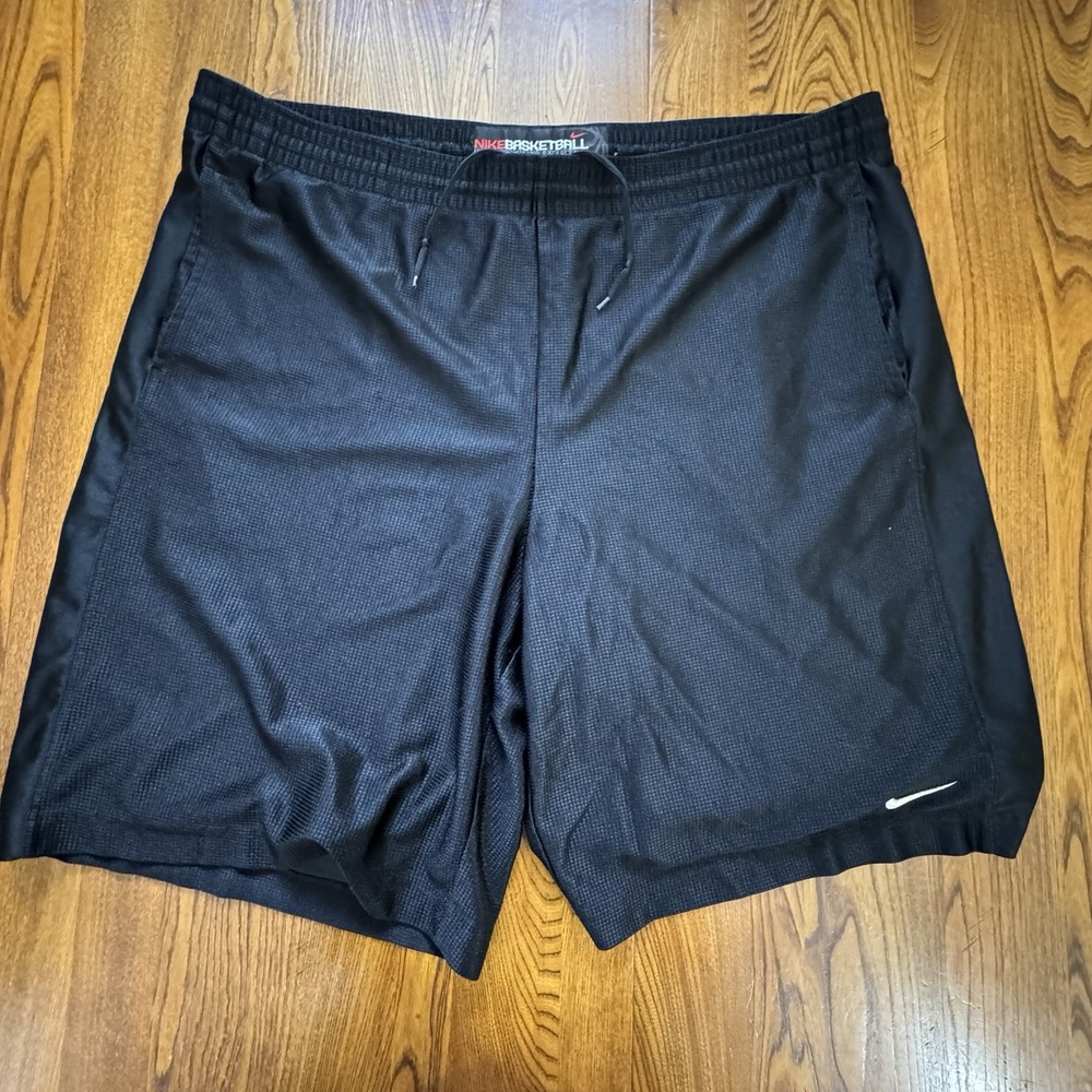 Vintage 90s Nike Black Mesh‎ Basketball Shorts Men's Size XXL
